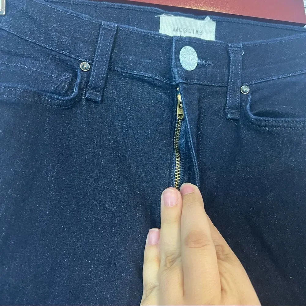 MCGUIRE Newton High Waist Skinny Jeans size 25 Dark Wash